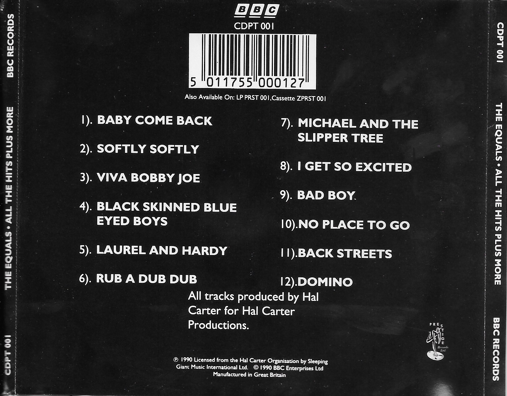 Back cover of CDPT 001